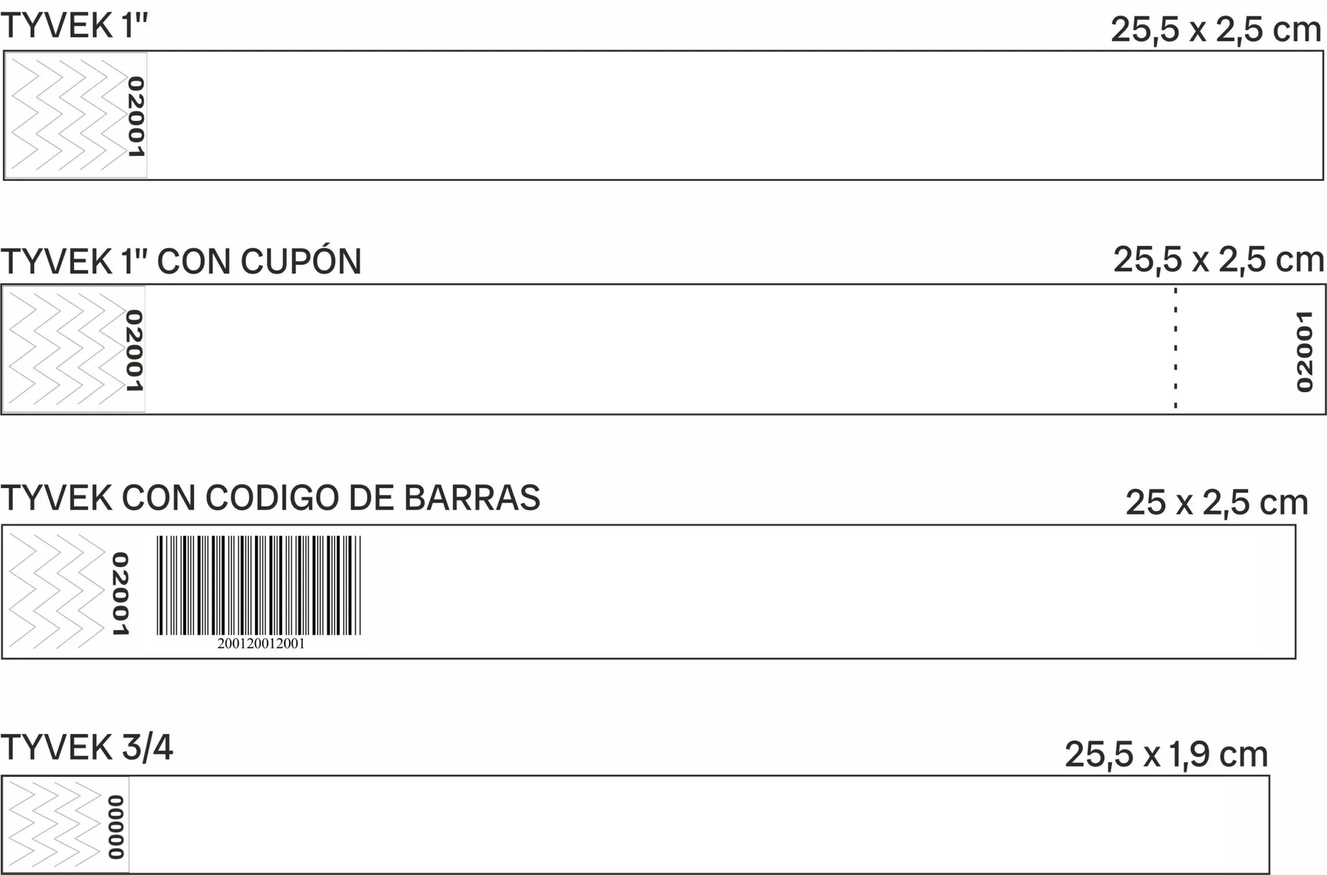 Bracelet Tyvek 3