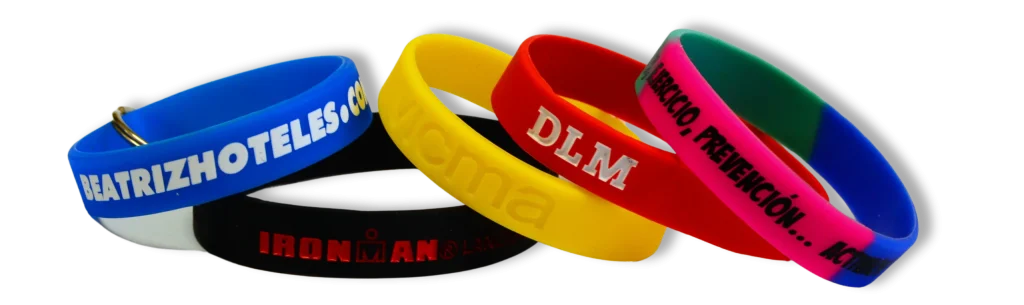 Pulsera silicona personalizada variedad