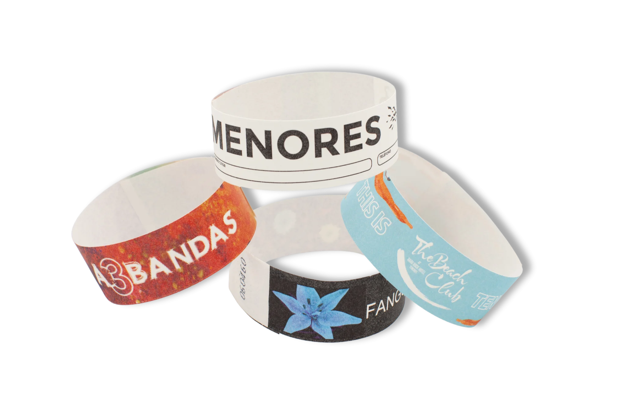 Pulseras identificativas Tyvek