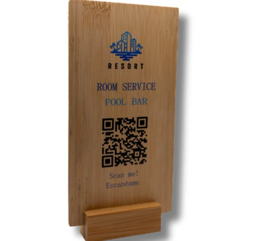 soportes de madera para hoteles