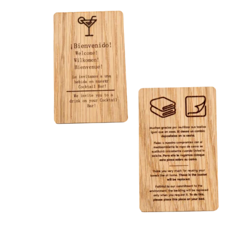 Tarjetas ecológicas personalizadas fabricadas con materiales sostenibles