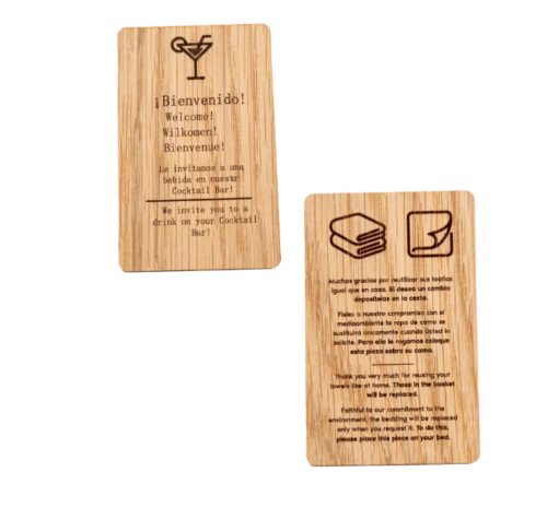 Tarjetas ecológicas personalizadas fabricadas con materiales sostenibles