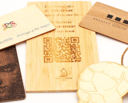 Tarjetas personalizadas de madera con chip RFID para hoteles